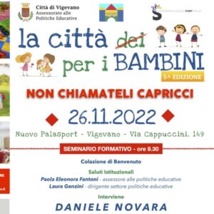 Seminario con Daniele Novara a Vigevano - Non chiamateli capricci