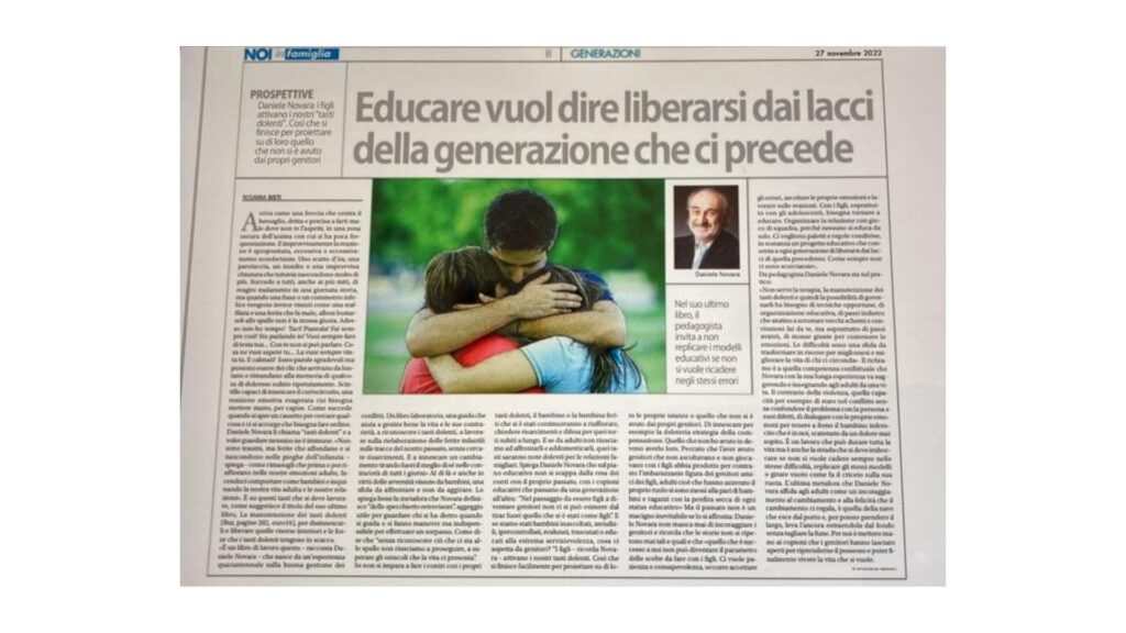 Educare vuol dire liberarsi dai lacci della generazione che ci precede