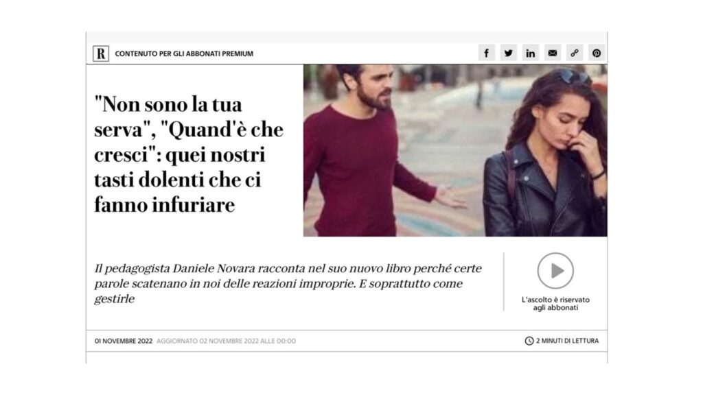 Il pedagogista Daniele Novara racconta nel suo nuovo libro a Repubblica