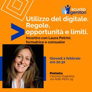 Incontro della Scuola Genitori di Pioltello 2023, con Laura Petrini giovedì 2 febbraio