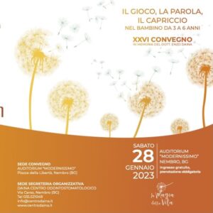 Convegno "Il gioco, la parola, il capriccio" realizzato in memoria del dott. Enzo Daina, 28 gennaio 2023 a Nembro (BG)