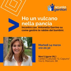 Antonella Gorrino conduce un incontro della Scuola Genitori di Novi Ligure, martedì 14 marzo 2023