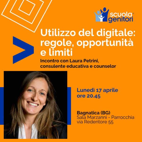 Laura Petrini alla Scuola Genitori di Bagnatica (BG), Lunedì 14 aprile 2023