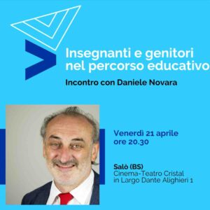 Incontro con Daniele Novara a Salò (BS) venerdì 21 aprile 2023