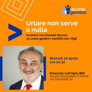 Incontro della Scuola Genitori di Palazzolo sull'Oglio con Daniele Novara, 18 aprile 2023