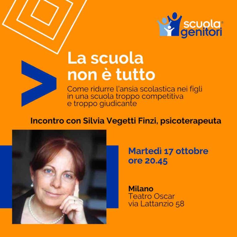 Silvia Vegetti Finzi interviene alla Scuola Genitori di Milano 2023 con un incontro dedicato sul tema scuola-famiglia, martedì 17 ottobre alle 20.45