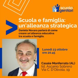 Daniele Novara alla Scuola Genitori di Casale Monferrato 2023