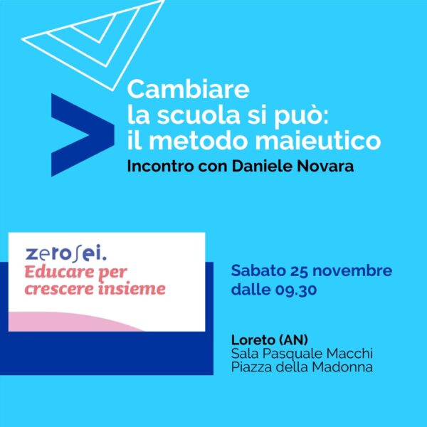 Daniele Novara a Loreto (AN) per affrontare le sfide educative della scuola, sabato 25 novembre 2023