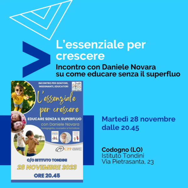 Appuntamento con Daniele Novara a Codogno, martedì 28 novembre 2023 alle 20.45