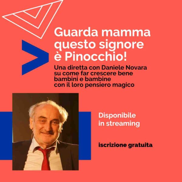 il pedagogista Daniele Novara affronta il tema del pensiero magico dei bambini, evento in streaming gratuito