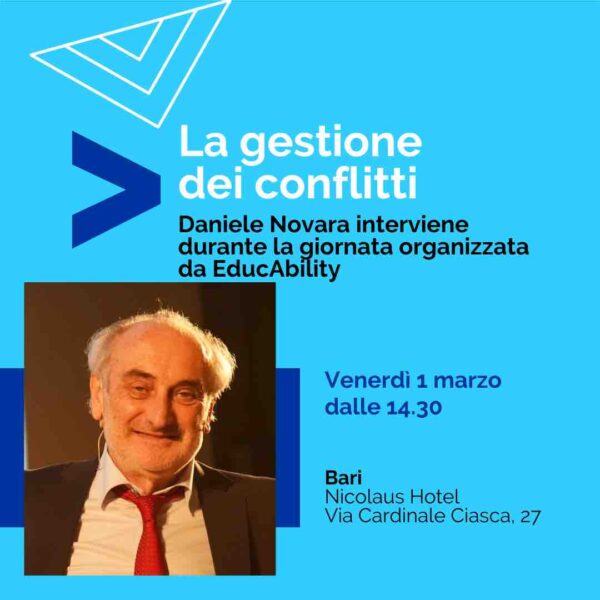 Daniele Novara a Bari per Educability 1 marzo 2024
