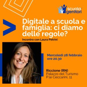 Laura Petrini alla Scuola Genitori di Riccione, 28 febbraio 2024