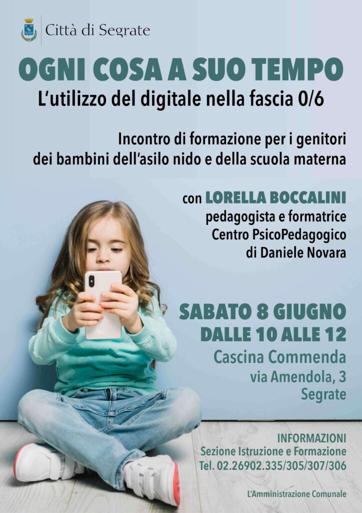 Lorella Boccalini a Seregno domenica 8 giugno per l'incontro Ogni cosa a suo tempo