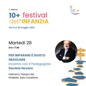 Daniele Novara a Fabriano (AN) 28 maggio 2024