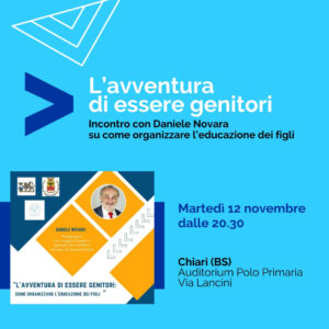 Daniele Novara a Chiari (BS) martedì 12 novembre 2024