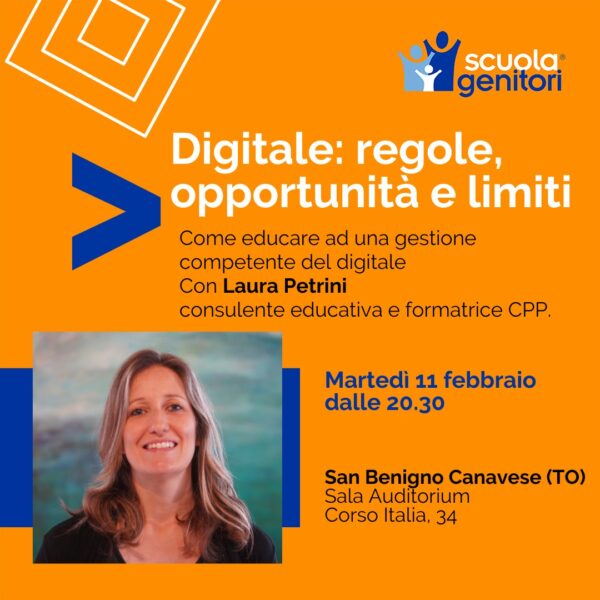 Scuola Genitori di San Benigno Canavese (TO) con Laura Petrini, 11 febbraio 2025