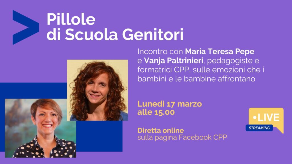 Diretta Facebook dedicata alle Pillole di Scuola Genitori, marzo 2025
