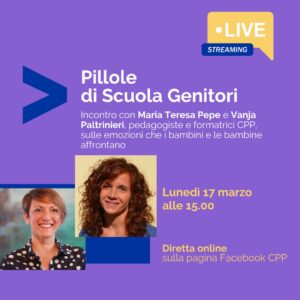 Diretta Facebook dedicata alle Pillole di Scuola Genitori, marzo 2025