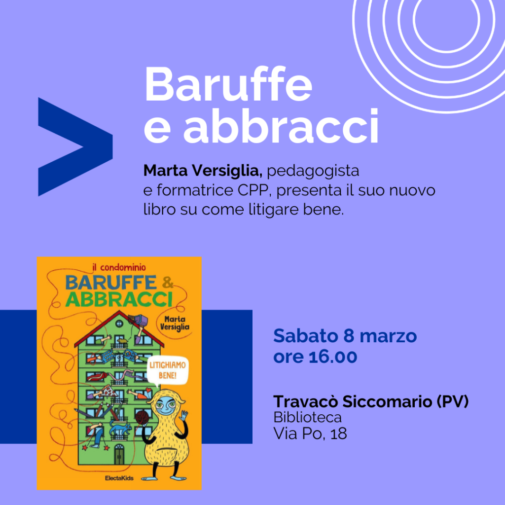 Presentazione del Libro di Marta Versiglia "Baruffe e Abbracci" a Travacò Siccomario