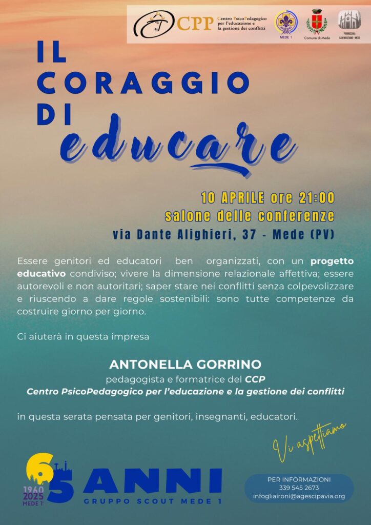 Incontro con Antonella Gorrino a Mede (PV) giovedì 10 aprile 2025