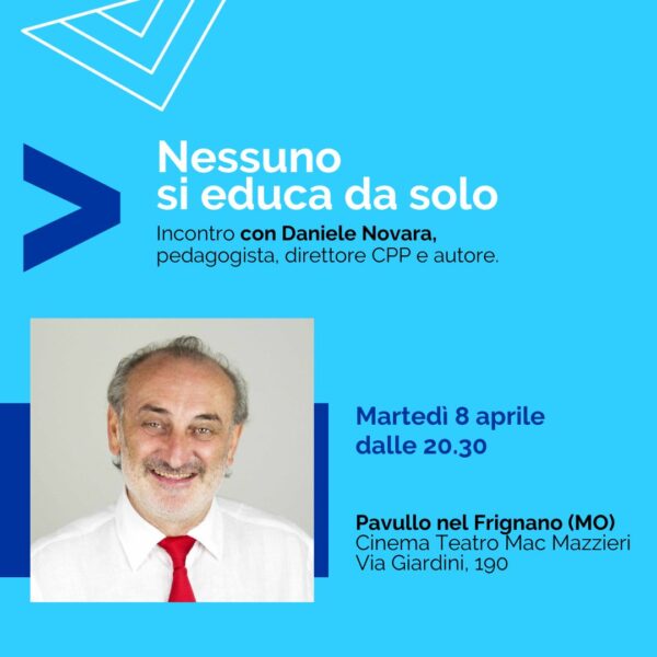 Incontro con Daniele Novara a Pavullo nel Frignano (MO), 8 aprile 2025