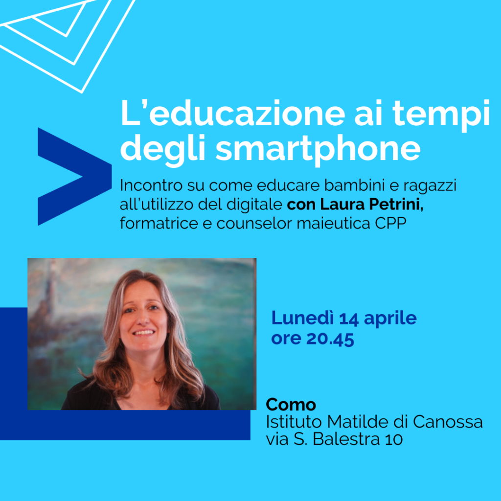 Incontro a Como, con Laura Pertini, su come educare ai tempi dello smartphone