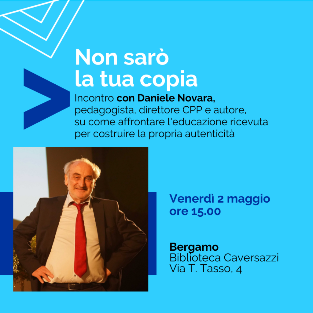 Incontro con Daniele Novara a Bergamo all'interno della Fiera dei Librai