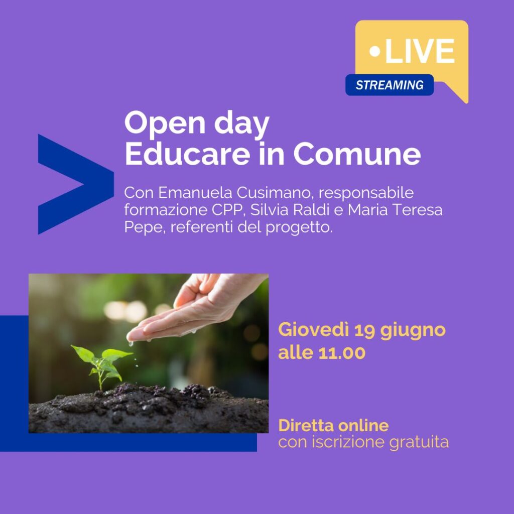 Open day progetto CPP Educare in Comune 19 giugno 2025
