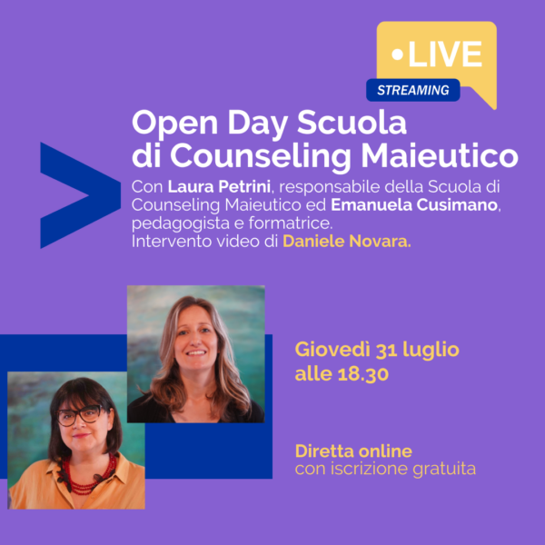 Openday Scuola di Counseling Maieutico CPP, 31 luglio 2025