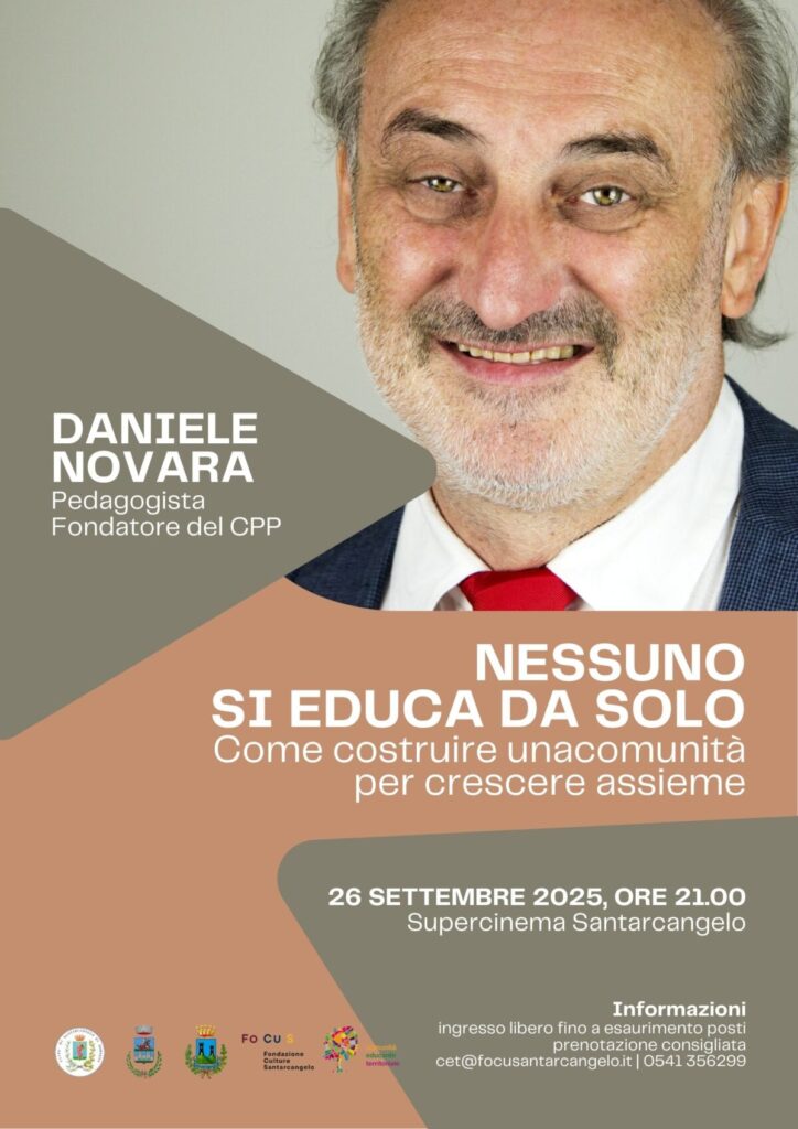 Il pedagogista Daniele Novara inaugura la nuova stagione della Cet con una riflessione sul valore delle comunità educanti e la programmazione 2025-2026.