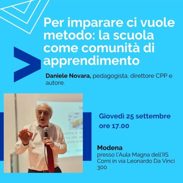 Daniele Novara a Modena 25 settembre 2025
