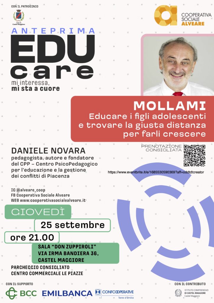 Daniele Novara a Castel Maggiore 25 settembre 2025