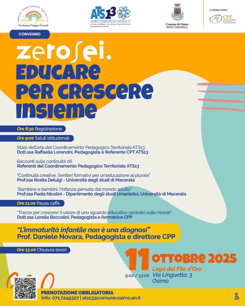 Daniele Novara a Osimo (AN) 11 ottobre 2025
