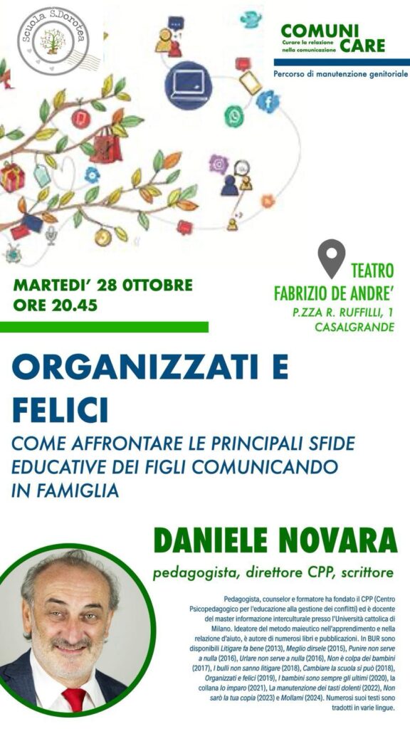 Daniele Novara a Casalgrande 28 ottobre 2025