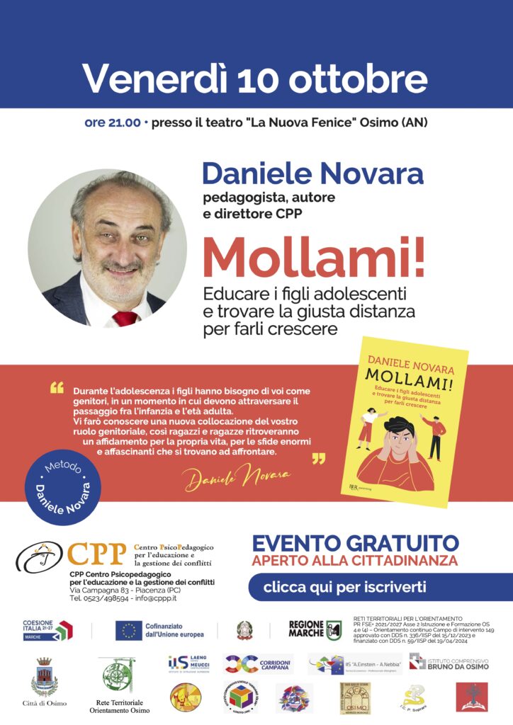 Daniele Novara a Osimo, 10 ottobre 2025