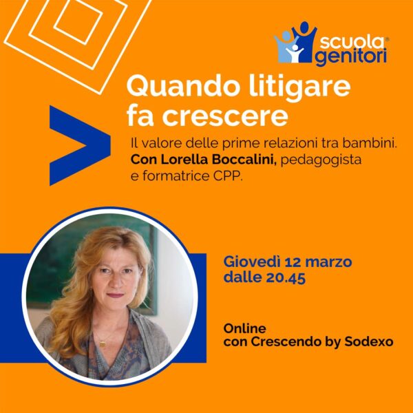 Scuola Genitori Sodexo con Lorella Boccalini, 12 marzo 2026