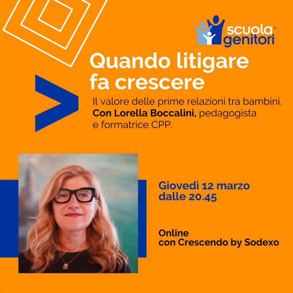 Scuola Genitori Sodexo con Lorella Boccalini, 12 marzo 2026