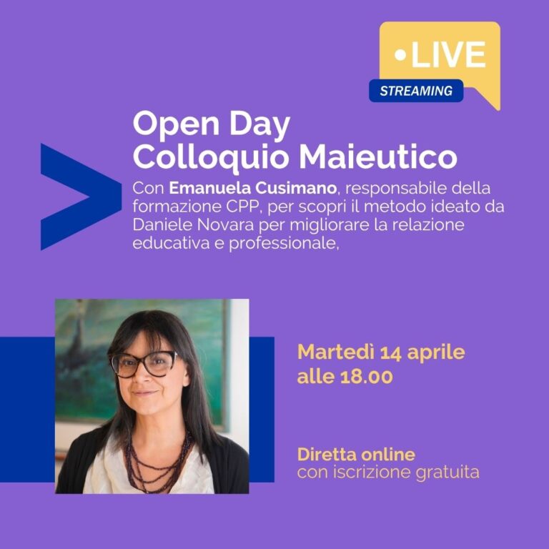 Open day Colloquio Maieutico 14 aprile 2026