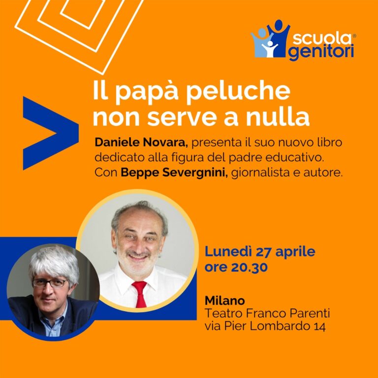 Daniele Novara e beppe Severgnini al Teatro Parenti, 27 aprile 2025