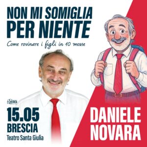 Daniele Novara, Teatro a Brescia 15 maggio 2026