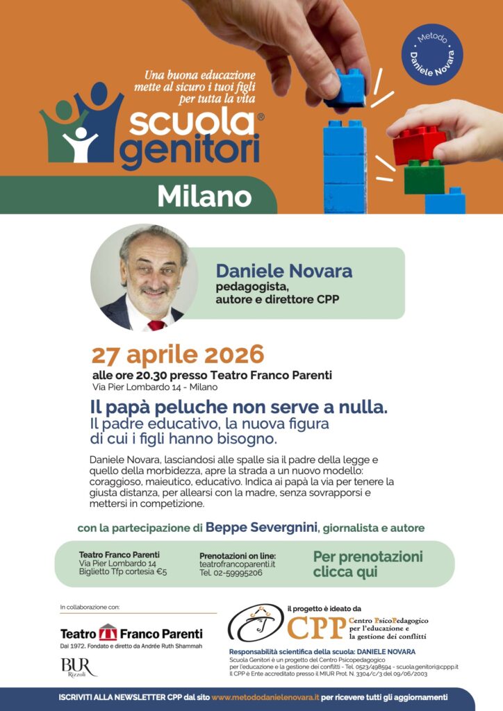 Scuola Genitori Milano Teatro Parent 27 aprile