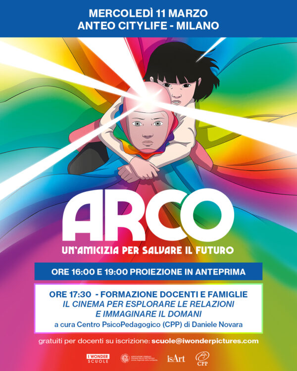 Locandina della proiezione del film Arco a Miano