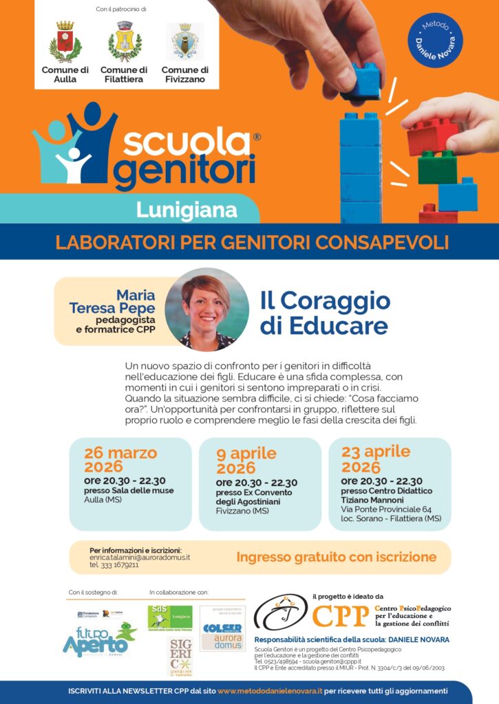 Locandina dei laboratori della Lunigiana, con Maria Teresa Pepe